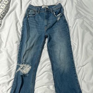 Abercrombie & Fitch Ultra High Rise Kick Flare Jeans 25 | 0